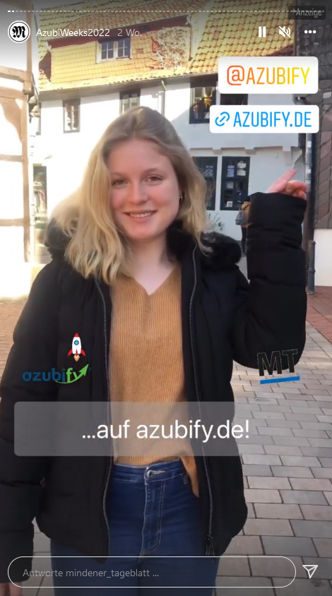 MT Azubi Weeks auf Insta