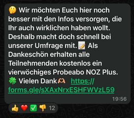 NOZ WhatsApp Umfrage BILD