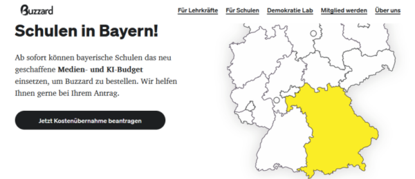 Buzzard für Schulen in Bayern neu