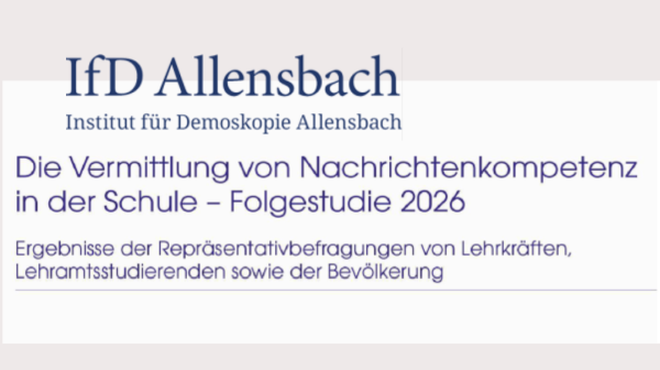 Studie zur Vermittlung von Nachrichtenkompetenz in der Schule zeigt große Unterschiede zwischen West und Ost